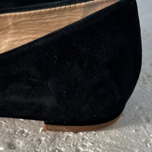 Tory Burch Black Flats with Gold Accent - Picture 9 of 11